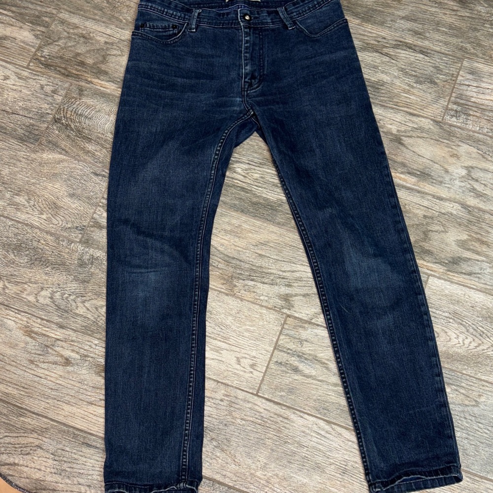 Mango Men's Deep Indigo Straight Jeans